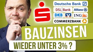 Baufinanzierung 2024 Aktuelle Zinsen verschiedener Banken im Vergleich Analyse amp Prognose [upl. by Mastic]