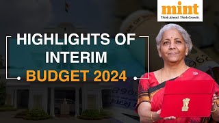 Budget 2024 Ahead Of Union Budget Speech Heres What FM Nirmala Sitharaman Said In Interim Budget [upl. by Ives]