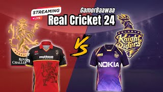 LIVE Super Over Thriller RCB vs KKR RCPL Match 2  Real Cricket 24 [upl. by Malloch]