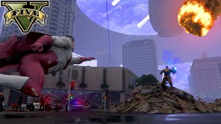 GTA 5  Omniman vs Thanos  4K [upl. by Asilet]