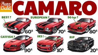 All 6 Camaro generations explained 30 criteria compared [upl. by Alliber]