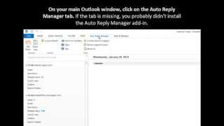 How to setup Out of Office autoresponder emails in Outlook [upl. by Menendez459]