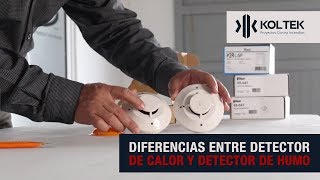 Diferencias entre detector de calor y detector de humo [upl. by Nireil]