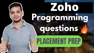 How to Prepare Zoho Software Developer Level 1 Online Test  Programming Questions  Answers [upl. by Aciria]