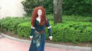 Merida answers questions at Epcot  Character from Disney Pixars Brave [upl. by Notterb432]