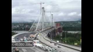 Port Mann Bridge Time Lapse [upl. by Nojid]