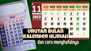 Urutan bulan Kalender Hijriah dan cara menghafalnya [upl. by Hussar242]