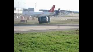 Car gets blown away by Boeing 747 [upl. by Longmire]