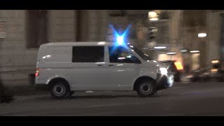 Einsatzzug  HGrKW Kantonspolizei BaselStadt  Gefangenentransporter Baselland  Ziviler VW T5 Bern [upl. by Marcy902]