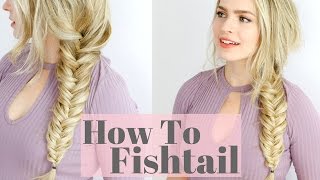 Gorgeous Fishtail braid Hairstyle using Tool french braid Hairstyle for short hair  Hairstylegirl [upl. by Joacima]