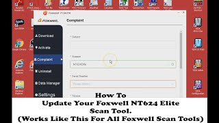 FOXWELL NT624 Elite Scan Tool Part 2 How to do Updates to the tool [upl. by Chancellor360]