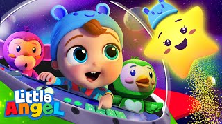 Twinkle Twinkle Little Star  Little Angel Kids Songs amp Nursery Rhymes [upl. by Yelnek]