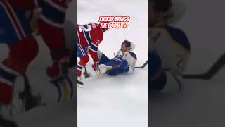 Xhekaj is Relentless and Brings the Boom 2 separate plays gohabsgo habs canadiens nhl xhekaj [upl. by Hsetirp]