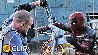 Deadpool vs Ajax  Final Fight Scene Part 1  Deadpool 2016 Movie Clip HD 4K [upl. by Paza]