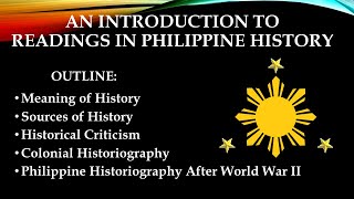 An Introduction to Philippine Historiography Part 1 [upl. by Esylla467]