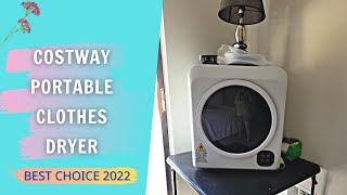 COSTWAY 132 lbs Electric Portable Clothes Dryer Review amp How To Use  Compact Tumble Laundry Dryer [upl. by Mano]