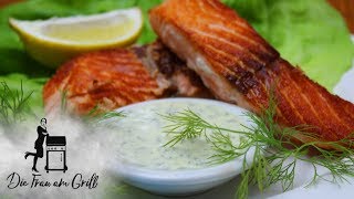 Honig Senf Soße mit frischem Dill  einfaches Rezept für Fisch amp Salat [upl. by Halivah]