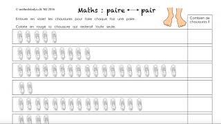 Maths 5P HARMOS Semaine 1 Fiche  pair impair 2 [upl. by Akered]