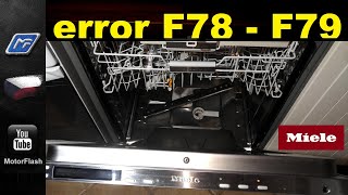 Repair Errors Miele Dishwasher F78  F79  Oprava Myčky Miele [upl. by Gray]