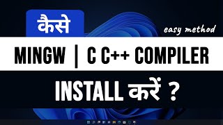 Learn how to install a C C compiler on Windows  Hindi Tutorial [upl. by Cirdnek]