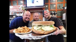 Huge 225lb Clinton Station Diner Zeus Burger [upl. by Irv501]