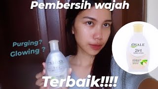 MENCERAHKAN Makeup Bersih Dalam Satu Kali Usap  Review Ovale Facial Lotion [upl. by Amelie]