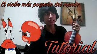 Pieza Del Violín Más Pequeño Del Mundo Tutorial [upl. by Lanahtan]