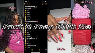 ⭐️Prep With Me for My Trip⭐️ New nails  Hair Appointment Hygiene Routine amp Packing tips [upl. by Astri976]