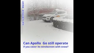 Baidu Apollo Robotaxi vs Snow [upl. by Areik]