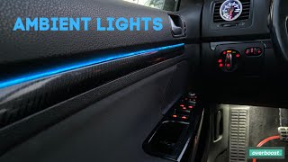 Installazione Luci Ambiente Mk5 Build Series Ep 2  06 Mk5 Mods amp Tutorial [upl. by Atiraj]