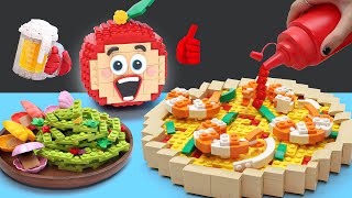 Ultimate Seafood Pizza with Apu Lego  Lego Food  Ultimate Seafood Pizza with Apu Lego [upl. by Micky]