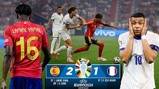 Highlights  Spain vs France  Uefa Euro 2024 [upl. by Erasme]