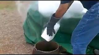 Cleaning deep well with 500kg of dry ice [upl. by Alberik483]