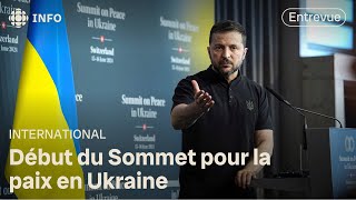 Sommet pour la paix en Ukraine  à quoi sattendre  Dabord linfo [upl. by Awjan]