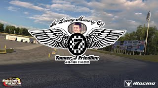 Tanner J Friedline Street Stock Memorial Race  SNMP  IRACING [upl. by Dorsey]