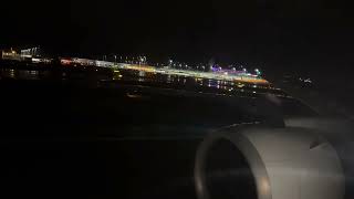 Lufthansa a350 night landing [upl. by Yenot]