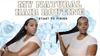 MY HEALTHY NATURAL HAIR ROUTINE  TRIM  SCALP CARE  WASH  DEEP CONDITION [upl. by Hcib]