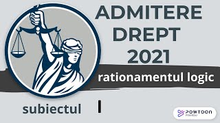 Admitere Facultatea de Drept UBB 2021 rationament logic exercitiul 1 [upl. by Enirtak]