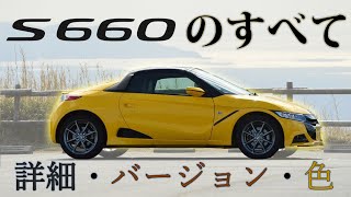 【徹底解説】S660完全ガイド【バージョン、カラーなど】買う前に必ず見て・α、β、モデューロX・Japanese Buyers guide for Honda S660 [upl. by Elbart]