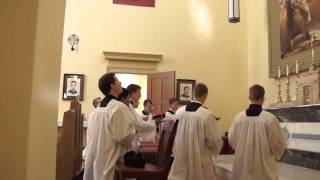 Salve Regina Solemn Tone FSSP [upl. by Ahsiei]