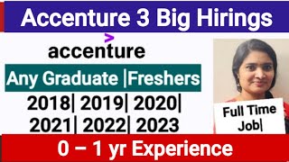 Accenture Bulk Hiring for Any Graduates Freshers Any BatchJobs 2024 [upl. by Atinek733]