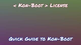 Install KonBoot on PC 2024 [upl. by Efioa914]