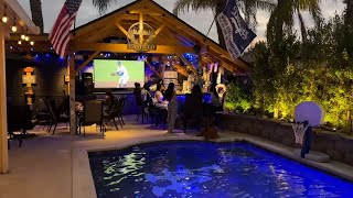 Check out the ultimate Dodgers back yard man cave [upl. by Deevan]