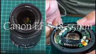 【Canon EFS 1855mm】標準AFレンズ分解の練習  Practice of disassembling standard AF lens [upl. by Yettie209]