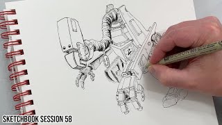 How to Lose yourself in a Drawing  Sketchbook Session 58 [upl. by Christophe520]