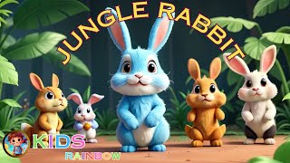 Hopping Bunny Song for Kids  Fun and Educational Rabbit Video [upl. by Bess279]