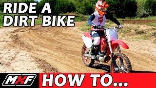 How To Ride a Dirt Bike for Beginners with a Clutch  3 EASY STEPS [upl. by Dickey]