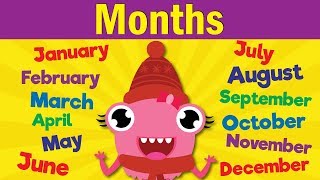 Months of the Year Song  Learn the 12 Months  Kindergarten Preschool amp ESL  Fun Kids English [upl. by Ecirtap224]