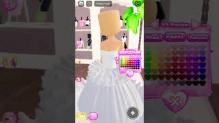 How to make Ariana Grande’s Grammys dress in Dress To Impress [upl. by Akirdnwahs]