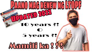 LTOPF RENEWAL  5 o 10 years Ikaw na mamili Paano nga ba mag renew ng LTOPF ngayong 2022 [upl. by Rap]